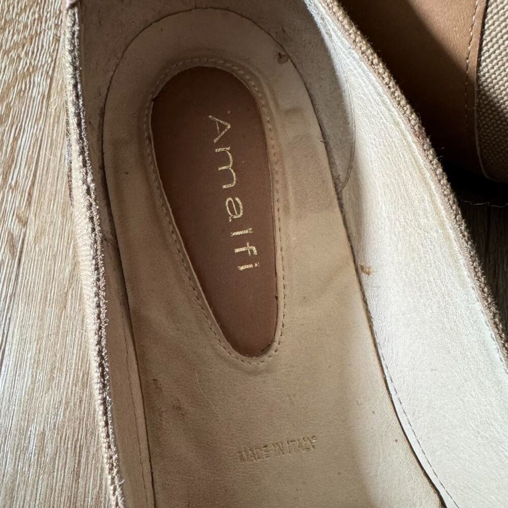 Amalfi Brown Tan Leather Flats with bow tie size‎ 6.5 - Picture 7 of 7